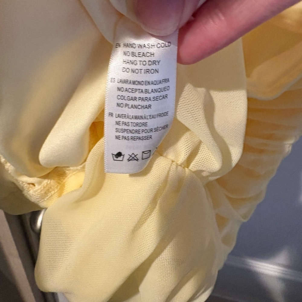 Windsor Butter Yellow Backless Halter Dress - Picture 8 of 8
